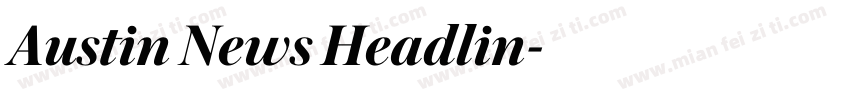 Austin News Headlin字体转换